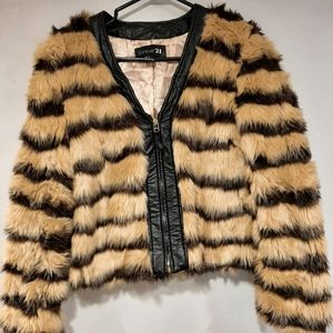 Faux fur jacket
